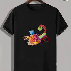 Lobster Print Men's Graphic Tee for Summer