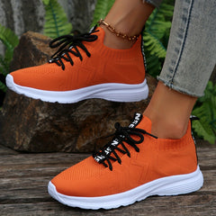 Women's Mesh Breathable Running Shoes Lightweight Lace Up Travel Walking