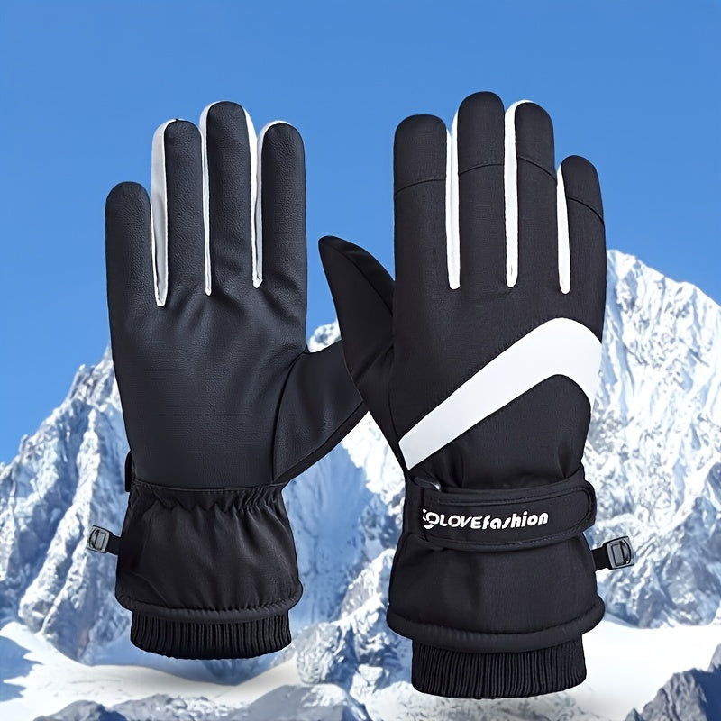 Thickened Warm Skiing Gloves Waterproof Touch Screen Winter Snow Gloves