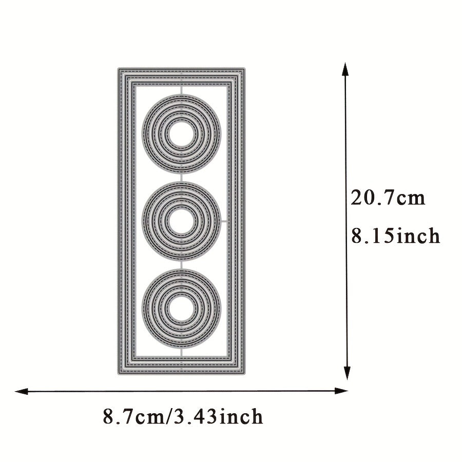 Frame Block Rectangle Metal Cutting Dies Scrapbook Die For Card Making DIY