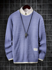 Men's Thermal Knit Pullover Sweater