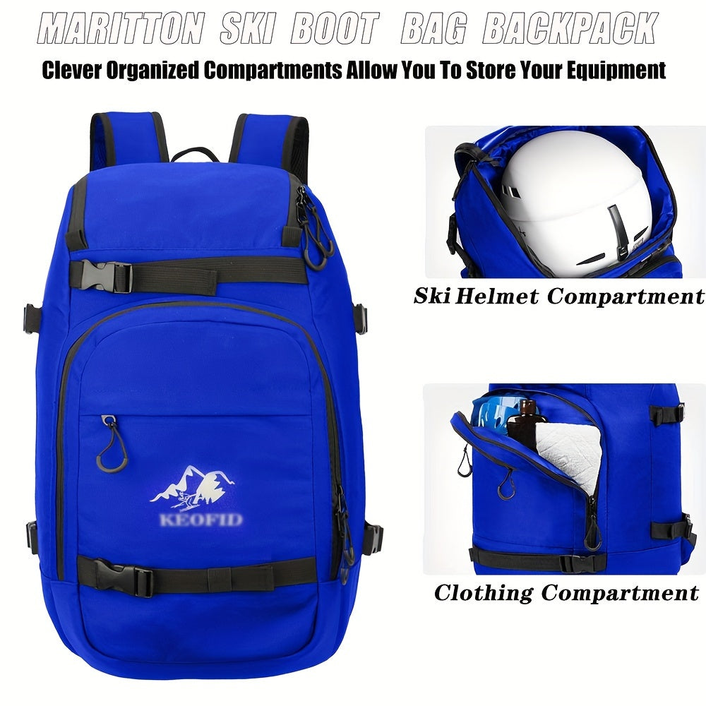Ski Boot Bag Ski Snowboard Travel Backpack for Gear & Accessories