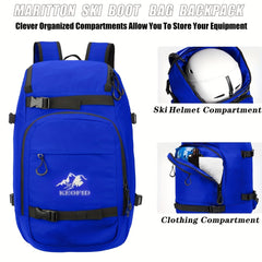 Ski Boot Bag Ski Snowboard Travel Backpack for Gear & Accessories