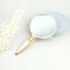 Portable Square Handle Makeup Mirror for Beauty Salons and Tattoos