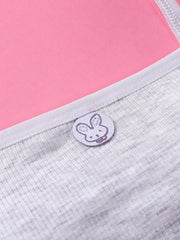 3pcs Girls Solid Soft Underwear Bra Set