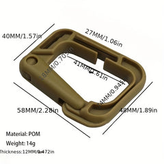 D-ring Buckle Carabiner Backpack Hanging Buckle For Outdoor Camping Hiking