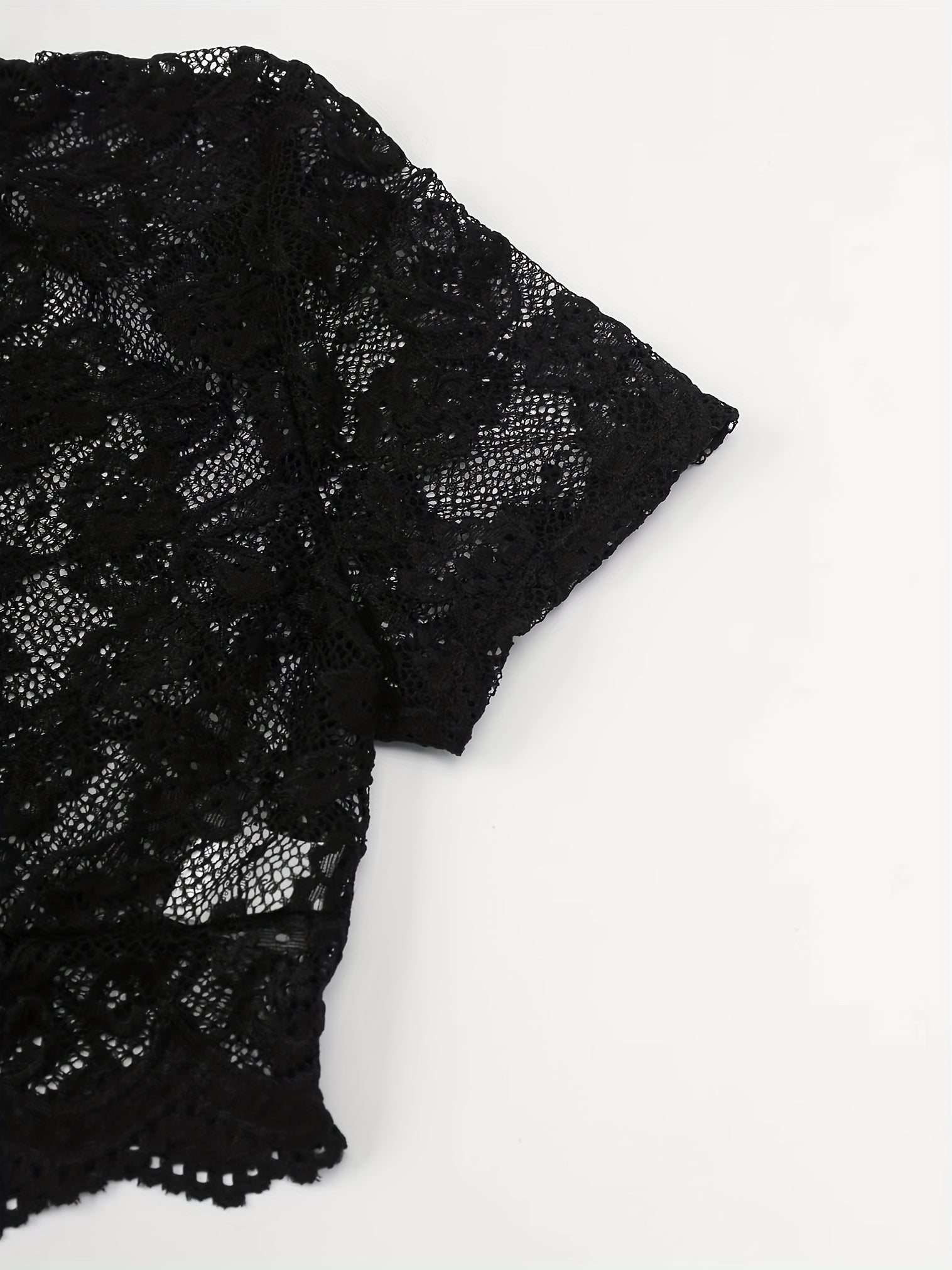 Floral Lace Lingerie Set Bra & Mesh Panties Sexy Underwear