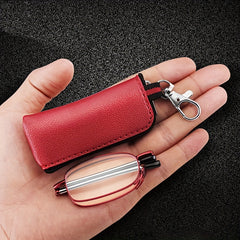 Compact Folding Readers Clear Lens Light Glasses Spring Hinge