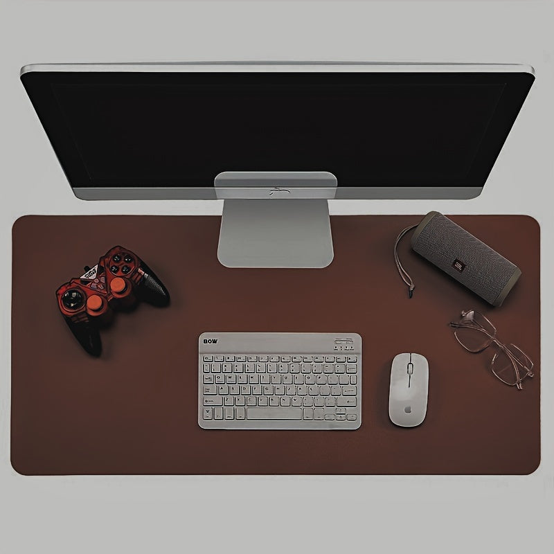 Large PU Leather Mouse Pad Waterproof Desk Pad