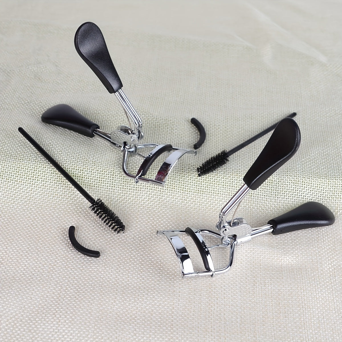4pcs Eyelash Tools Set False Eyelash Applicator Eyebrow Brush Curlers Comb Tweez