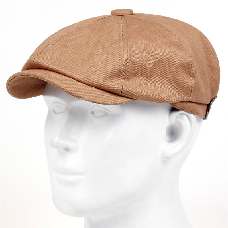Men's Sand Washed Newsboy Hat Beret