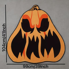 Horror Pumpkin Special Shaped Rug Halloween Home Decor