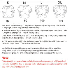 Waterproof Fabric Floral Diaper Pockets Training Pants