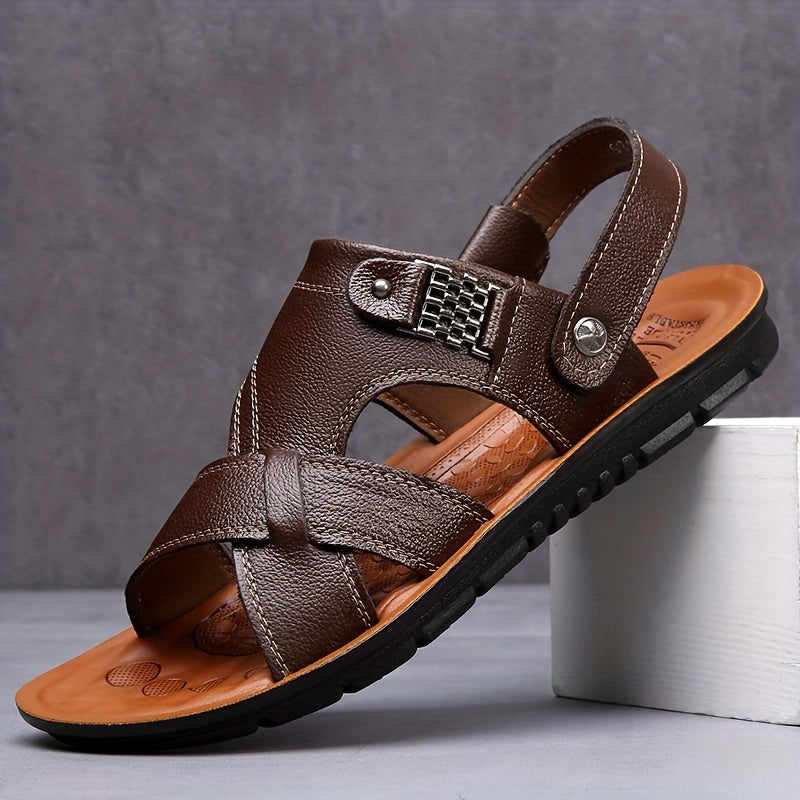 Men's Durable Non Slip Hiking Sandals Comfy Beach Shoes
