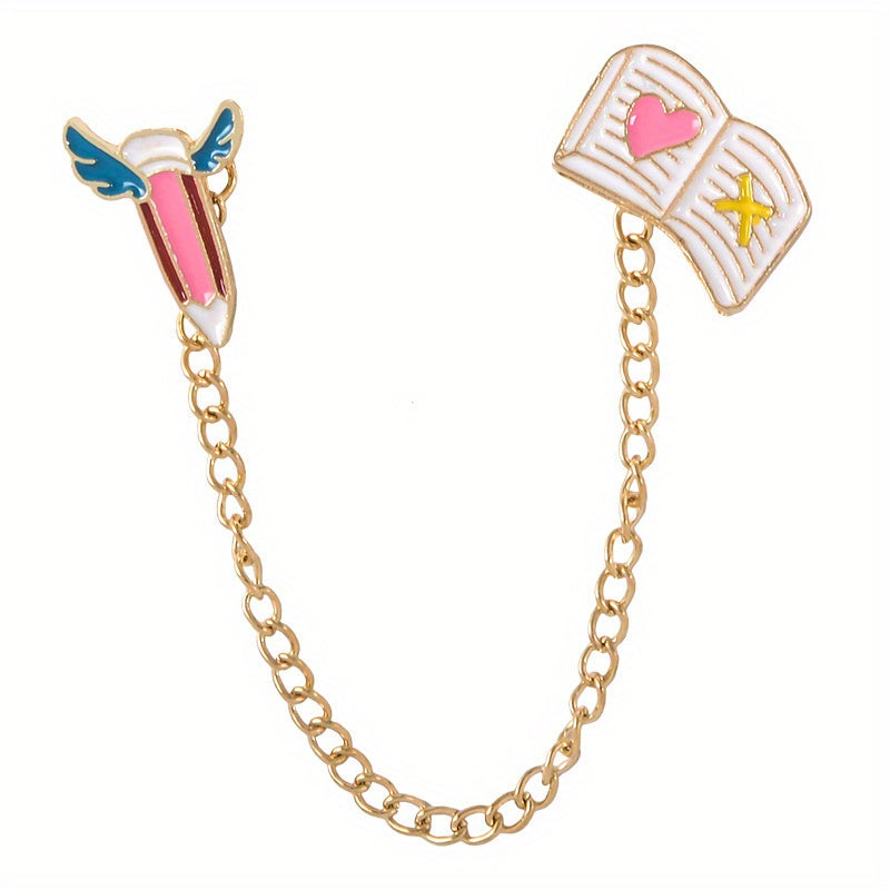 Rabbit Eating Carrot Alloy Brooch for Shirt Bag Decoration