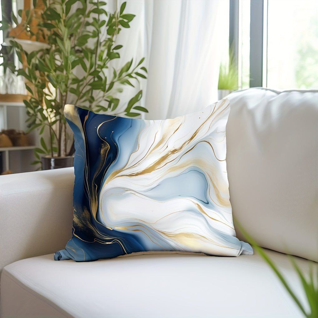 Marble Stripe Flannel Pillowcase for Sofas & Chairs
