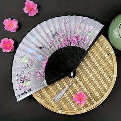 Men's Bamboo Folding Fan - Stylish Handheld Accessory