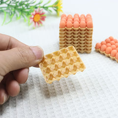Mini Egg Tray Dollhouse Decoration Set Halloween Christmas Gift