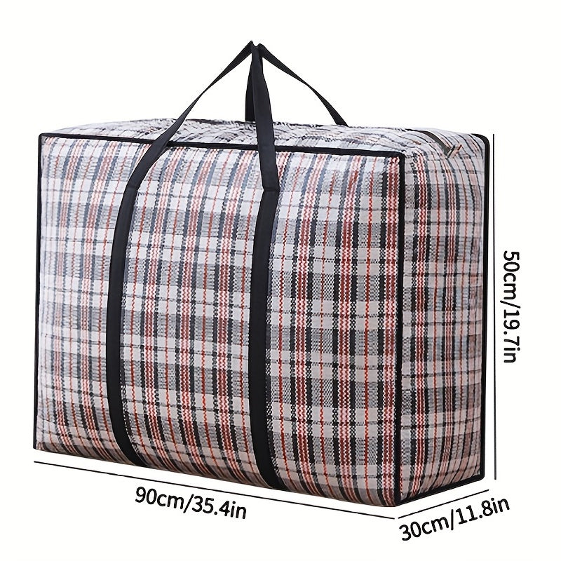 Large Capacity Striped Duffle Bag Dustproof Storage Bag
