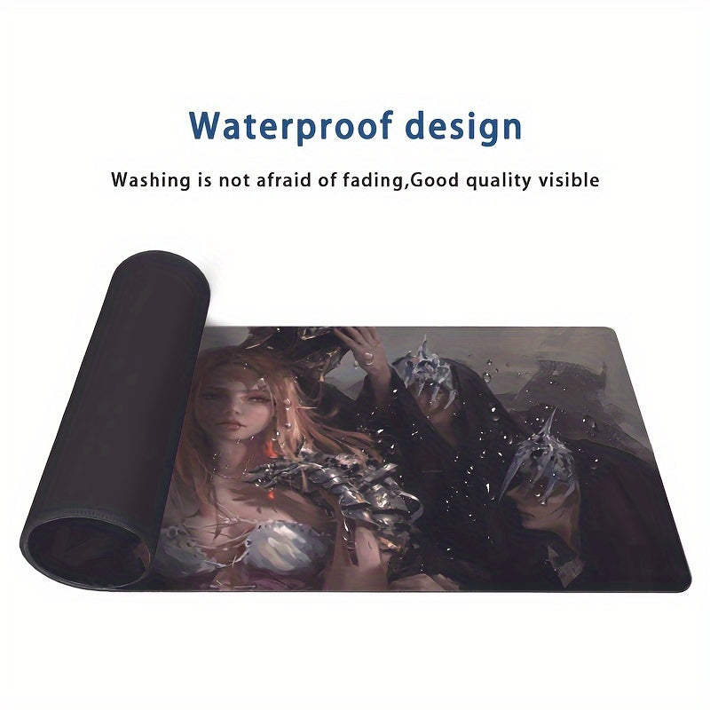 Large Princess Beauty Mouse Pad 23.7x11.8in Non-slip Rubber Washable