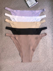 5 Pack Low Waist Panties Seamless Thongs