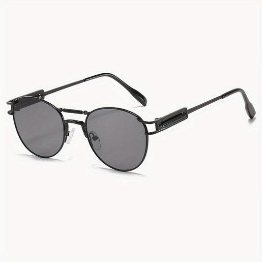 Men's UV Protection Round Frame Sports Sunglasses