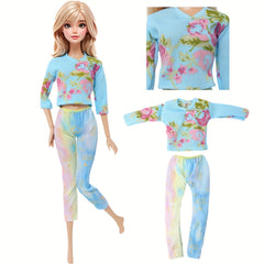 5 Sets Fashionable Sportswear Outfits for 11.5-Inch Dolls