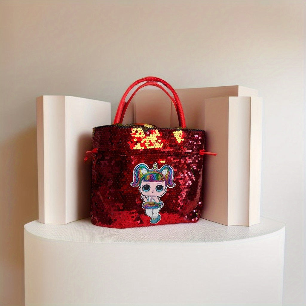 Sequin Unicorn Doll Handbag Coin Purse for Girls