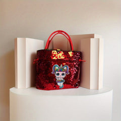 Sequin Unicorn Doll Handbag Coin Purse for Girls