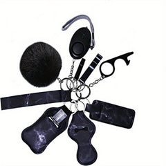 10pcs Women Safety Keychain Set with Personal Alarm - Holiday Gift