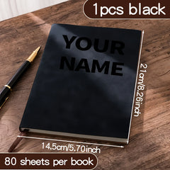Personalized A5 Diaries & Notebooks - Soft PU Leather Cover