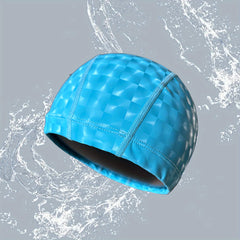 Adult Swimming Cap Soft & Comfortable with Checkered Pattern