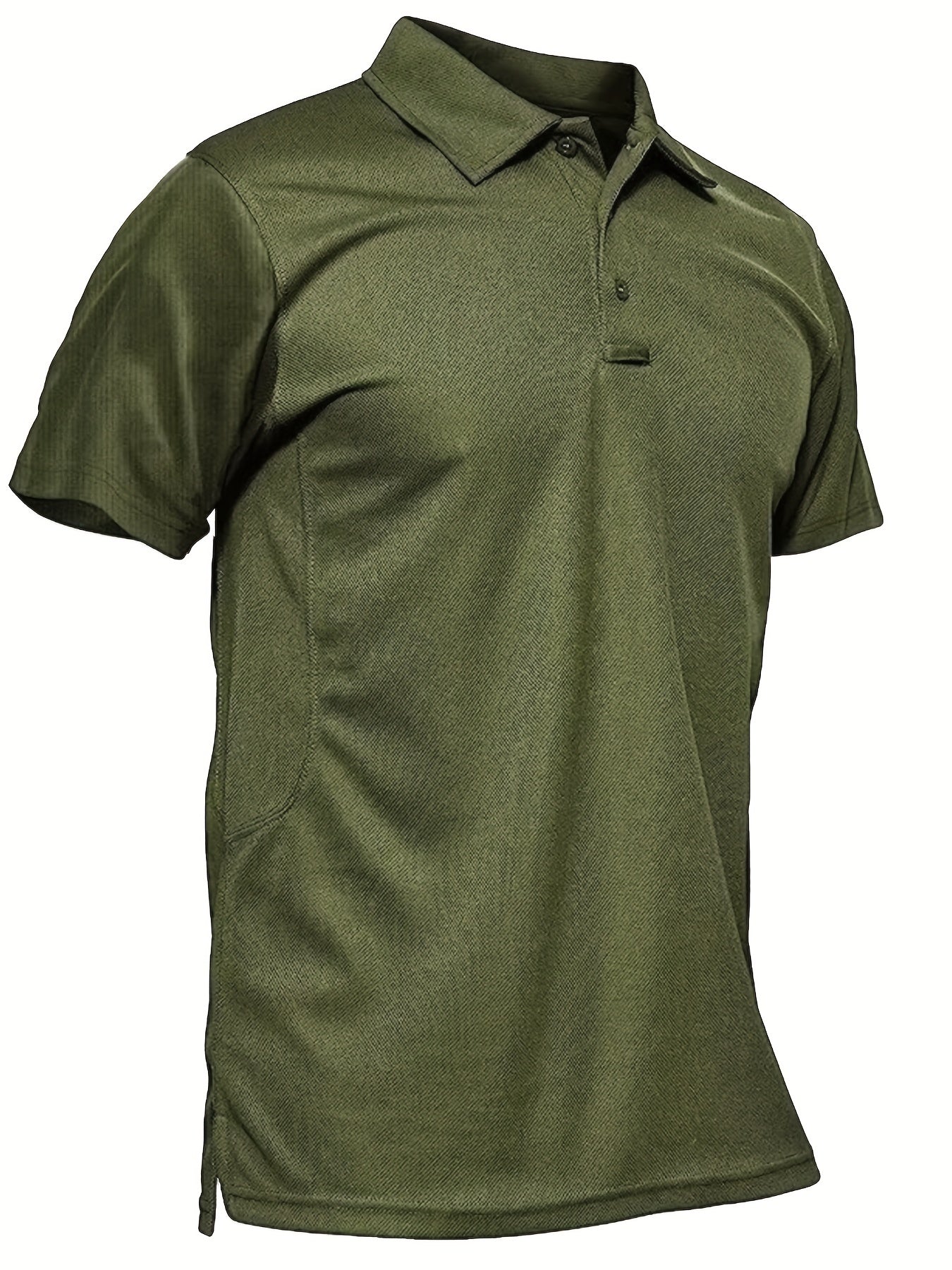 Sun Block Solid Golf Shirt Men's V Neck Pullover T Shirt Short Sleeve
