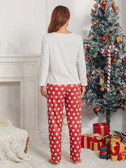 Christmas Deer Pajama Set Long Sleeve Top & Pants