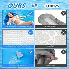 1pc Durable PVC Inflatable Pool Float Mattress