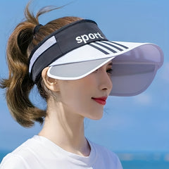 Wide Brim Visor Hat Candy UV Protection Sun Hat