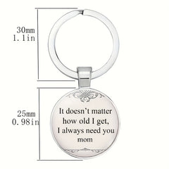 Vintage English Keychain Necklace Bag Charm Jewelry Accessory