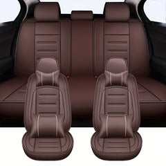 5 Seat Car Seat Cover YNOOH PU Leather Auto Cushion Protector