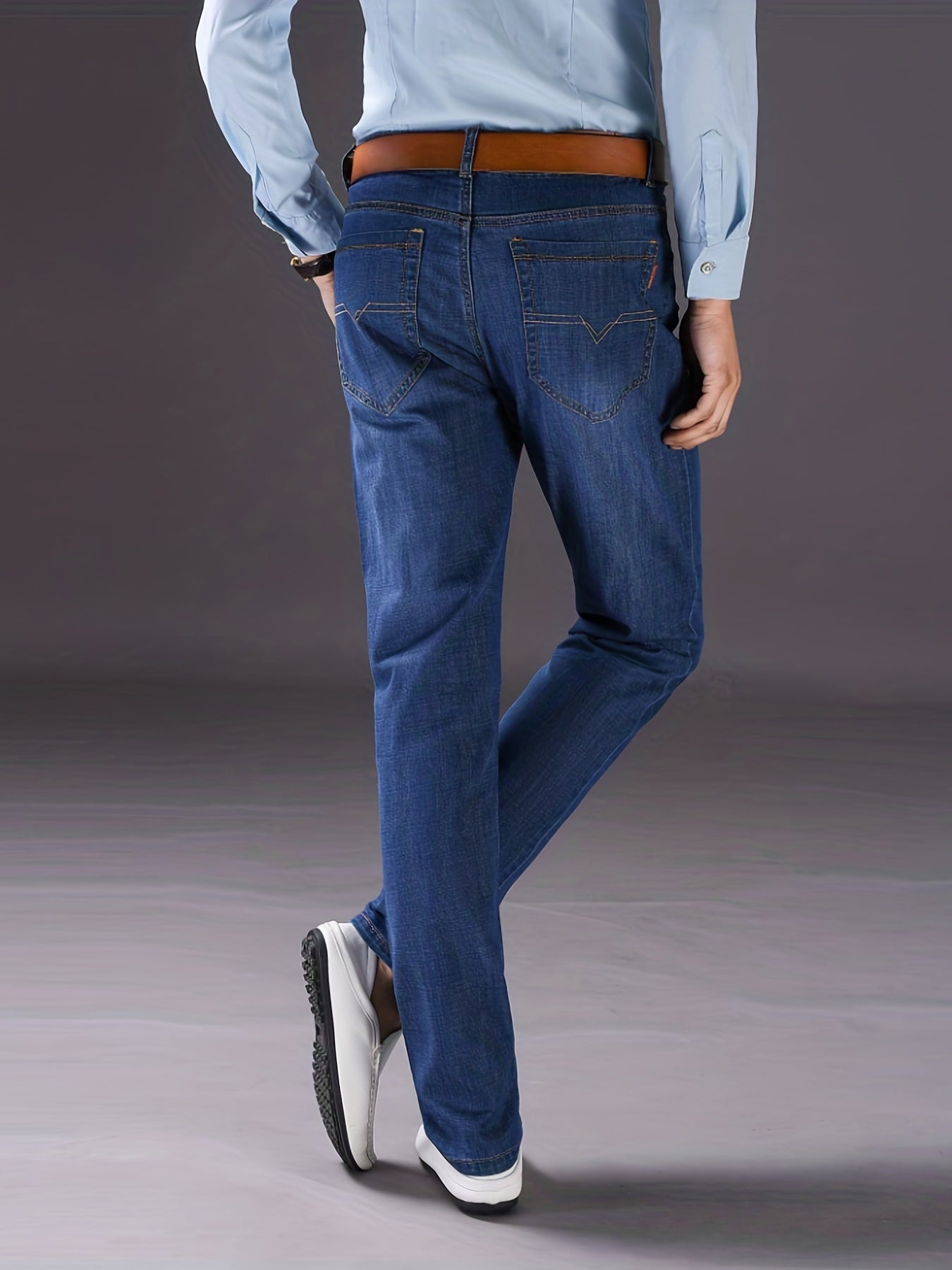 Men's Slim Elastic Durable Business Casual Pants