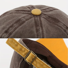 Retro Washed Cloth Letter Embroidery Baseball Cap for Men