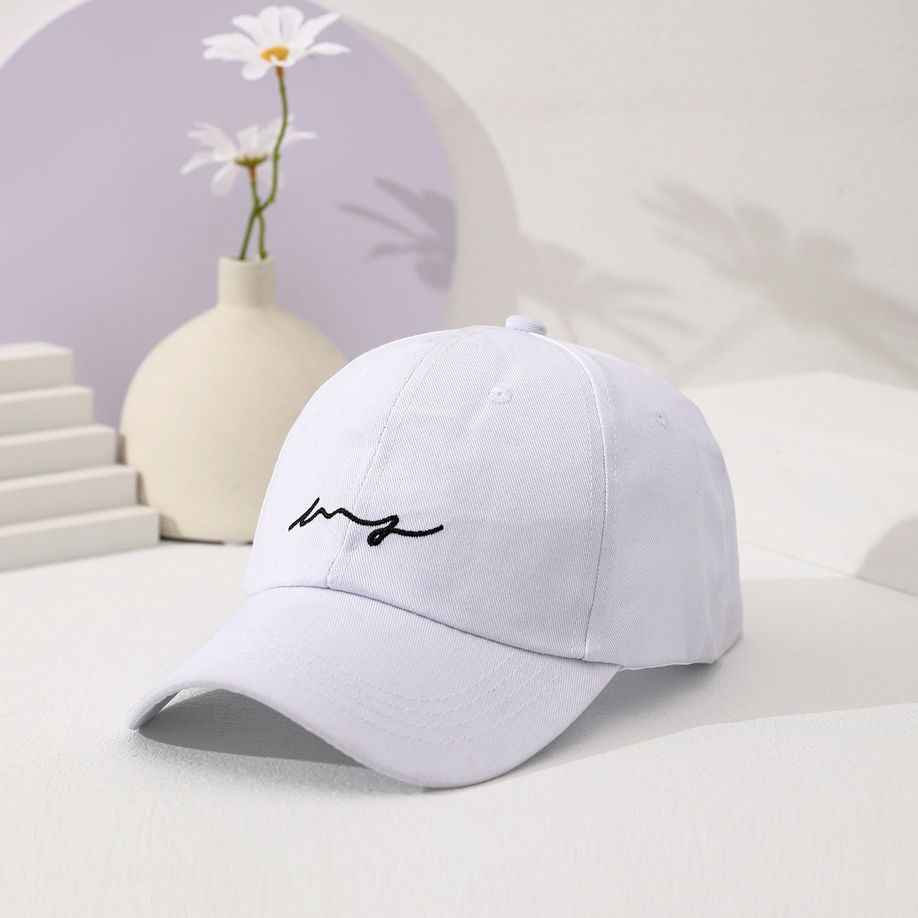Wave Embroidery Men's Sunshade Baseball Cap