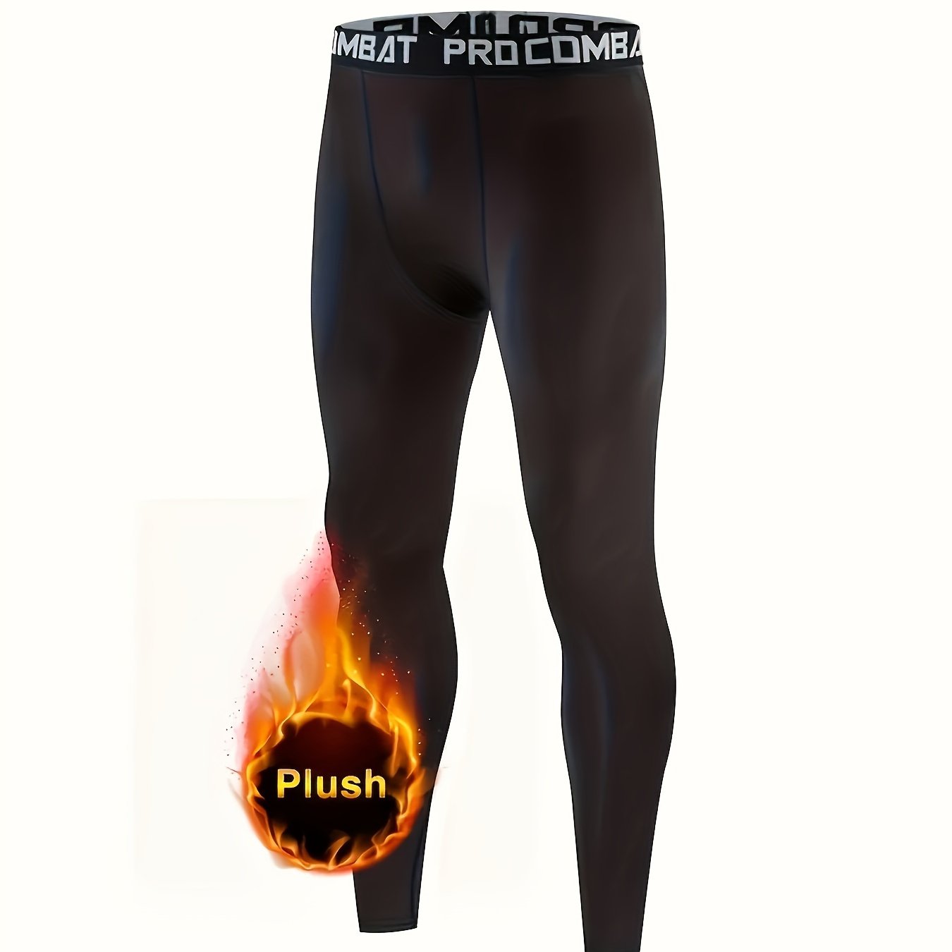 Men's Fleece Bottoming Pants Fitness Leggings