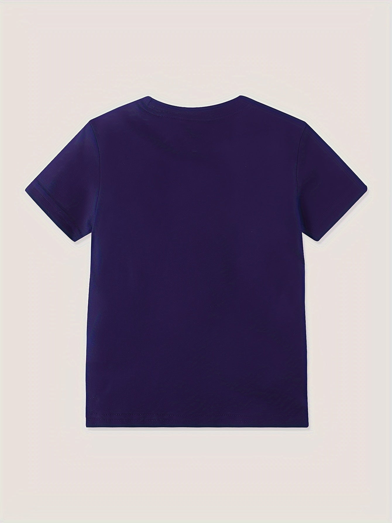 Boys Construction Site Print Summer T shirt Kids Casual Short Sleeve Cotton