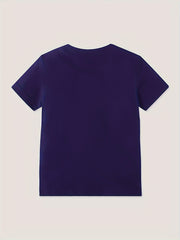 Boys Construction Site Print Summer T shirt Kids Casual Short Sleeve Cotton