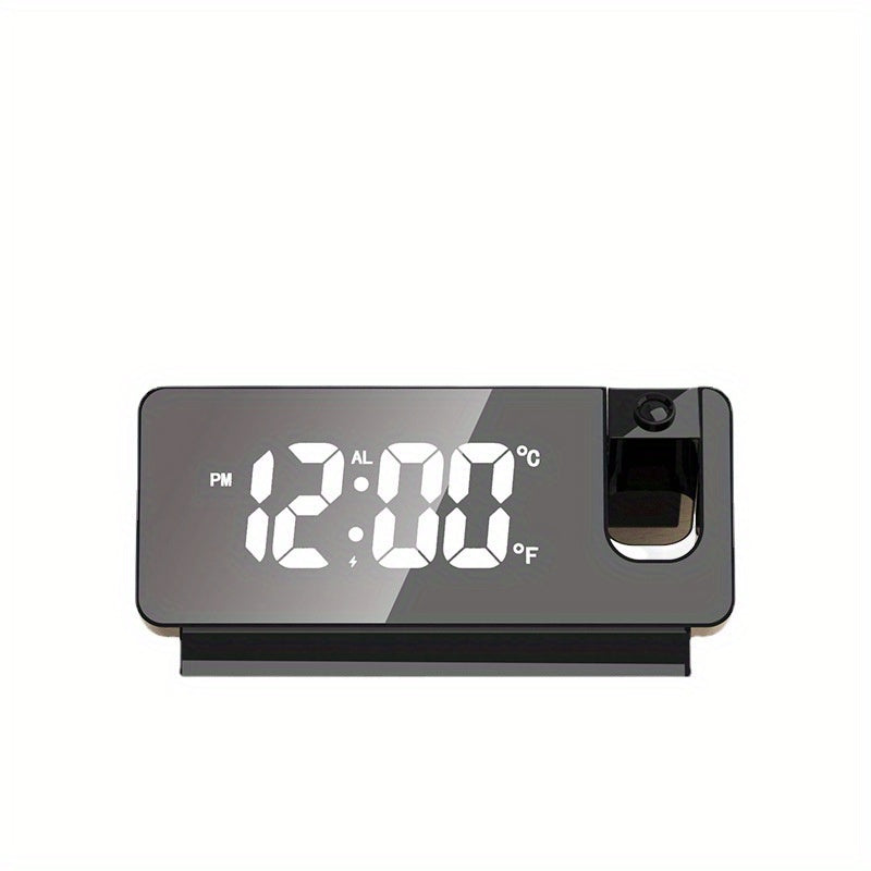Projection Alarm Clock Digital Wall Clock 180 Projector Dimmer USB Plug