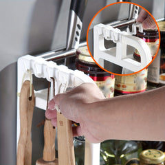 2 Layer Spice Rack Seasoning Holder Kitchen Utensil Storage Shelf