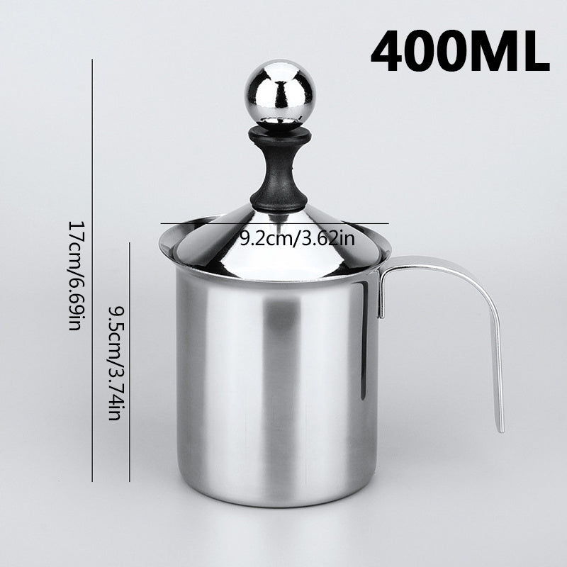 Stainless Steel Manual Milk Frother 400ML 800ML