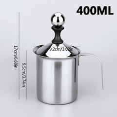 Stainless Steel Manual Milk Frother 400ML 800ML