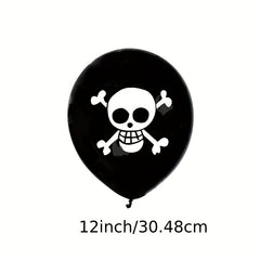 12pcs Pirate Party Balloons Birthday Party Decorations Balloons