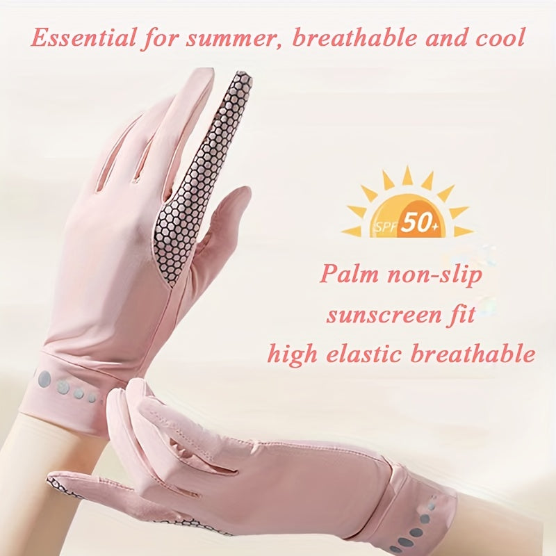 Sunscreen Anti-slip Sports Gloves for Women